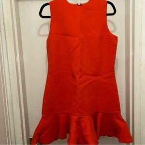 Victoria Beckham Orange Mini Dress